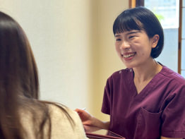 訪問時の栄養指導の様子